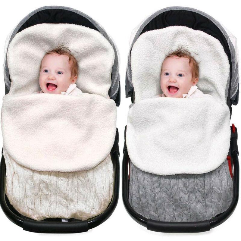 Baby Sleeping Bag Envelope Knit Wool For Stroller