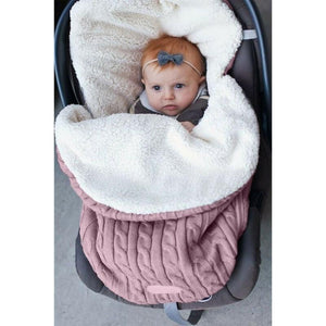 Baby Sleeping Bag Envelope Knit Wool For Stroller