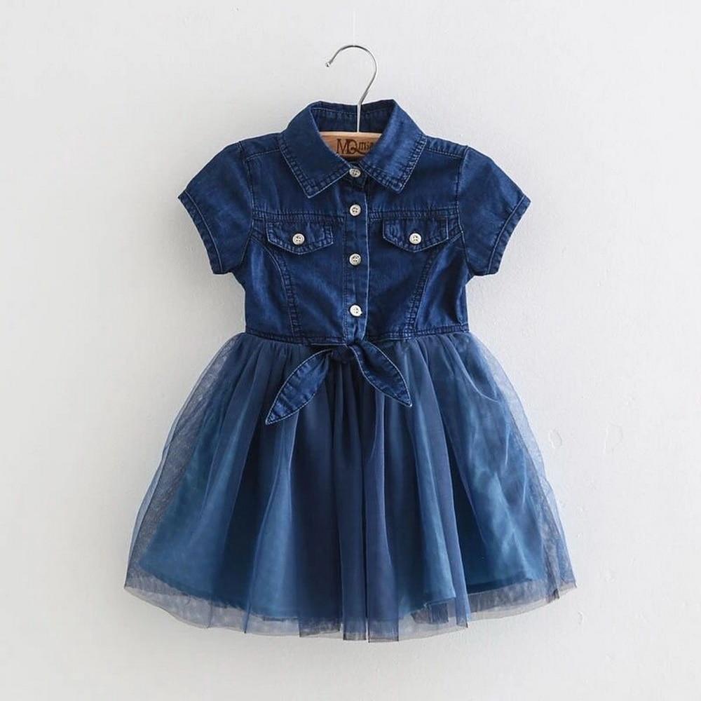 Summer Sundress Denim Tutu Dress