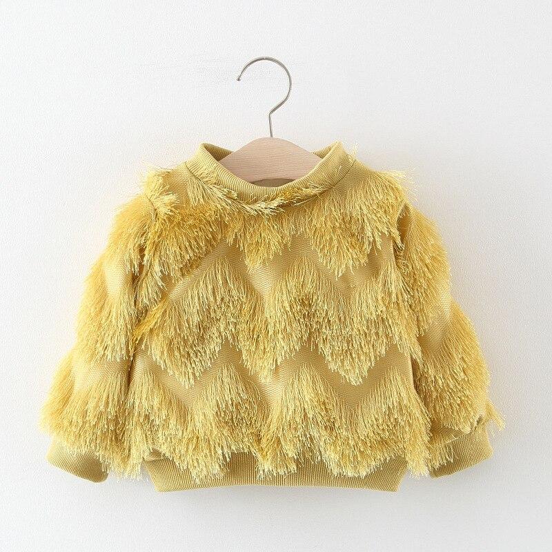 Tassels Baby Sweatshirt Toddler Girl Winter Clothes