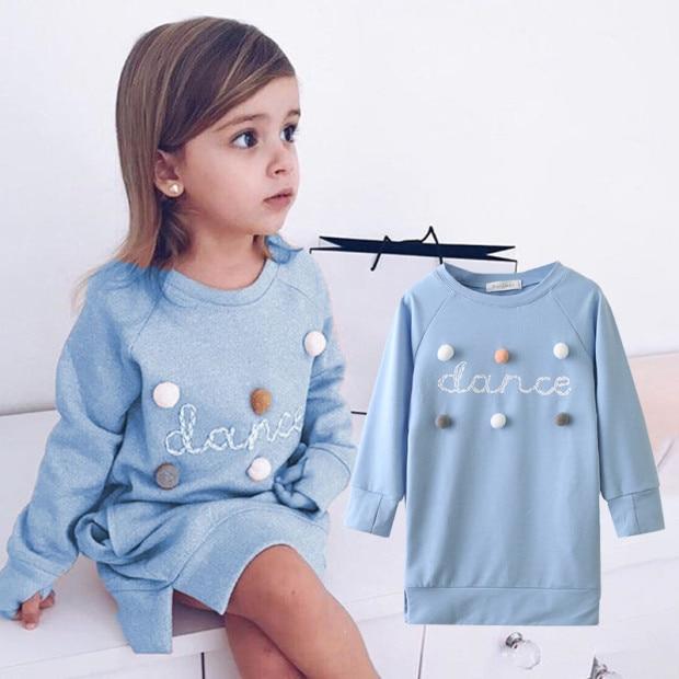 Spring Winter Cartoon Letter Embroidery Sweatshirt