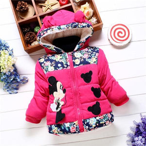 Jackets Fashion Cartoon Coat Baby Girl Winter Warm