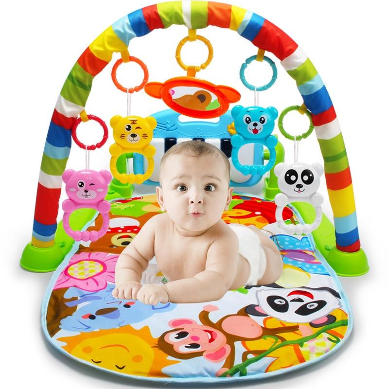 Baby Music Rack Play Mat Kid Rug Puzzle Carpet Piano Keyboard Infant Playmat