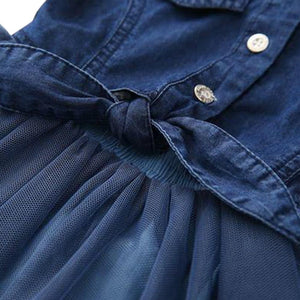 Summer Sundress Denim Tutu Dress