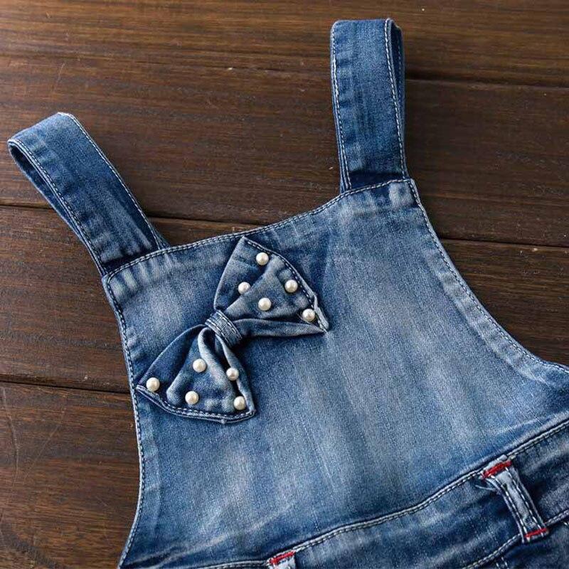 Cute Denim Romper Jumpsuits Straps Short Pants Cowboy Blue