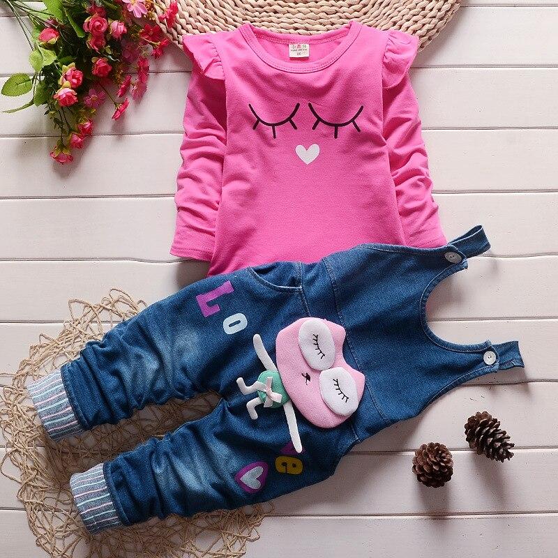 Baby Girls Clothing Set Children Denim Overall Jeans