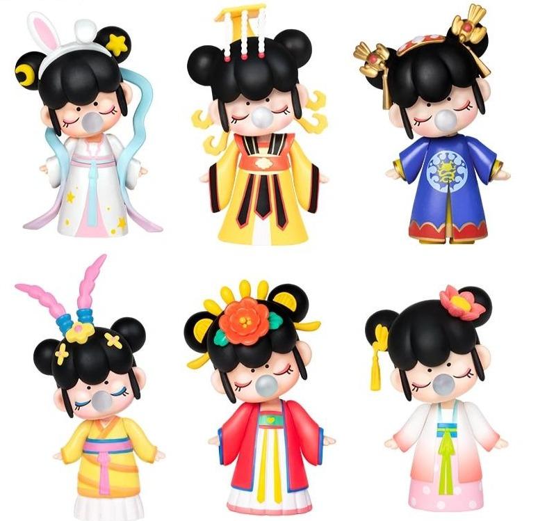 Blind Box Black Hair Toy Figure Model Dolls