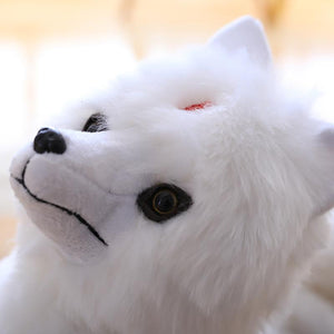 Cute White Red Nine Tails Fox Soft Plush Toy