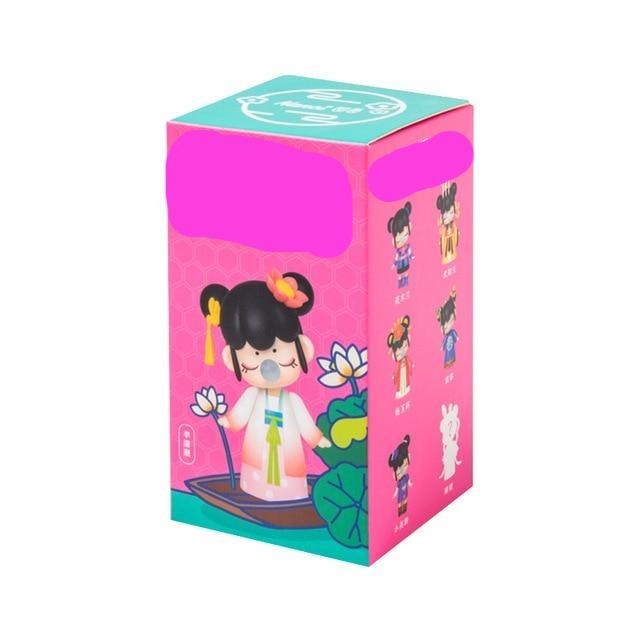 Blind Box Black Hair Toy Figure Model Dolls