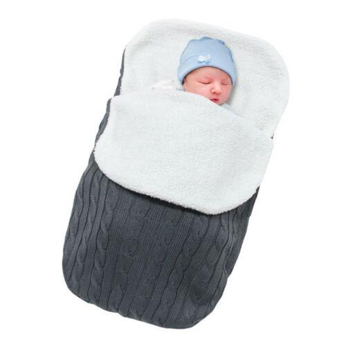 Baby Sleeping Bag Envelope Knit Wool For Stroller