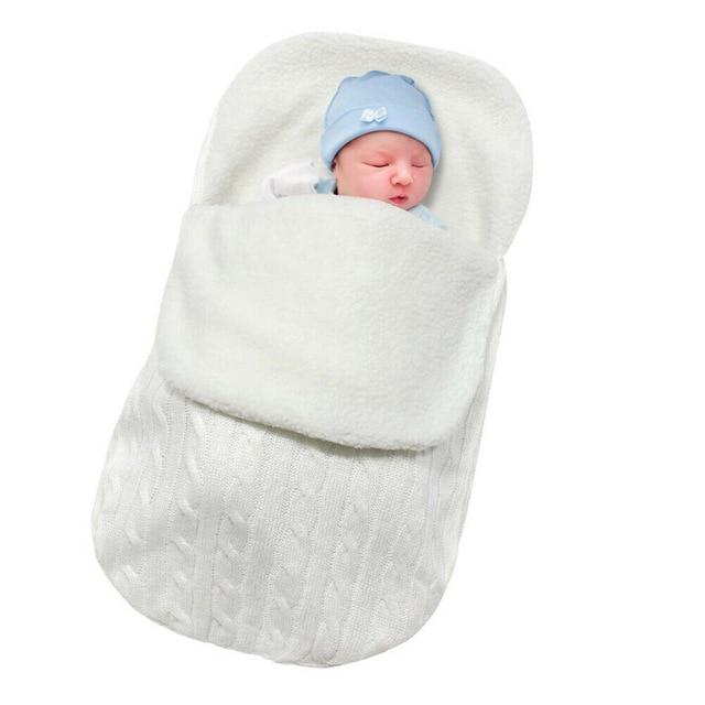 Baby Sleeping Bag Envelope Knit Wool For Stroller