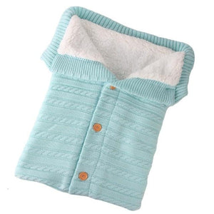 Newborn Baby Warm Knit Swaddle Wrap Stroller