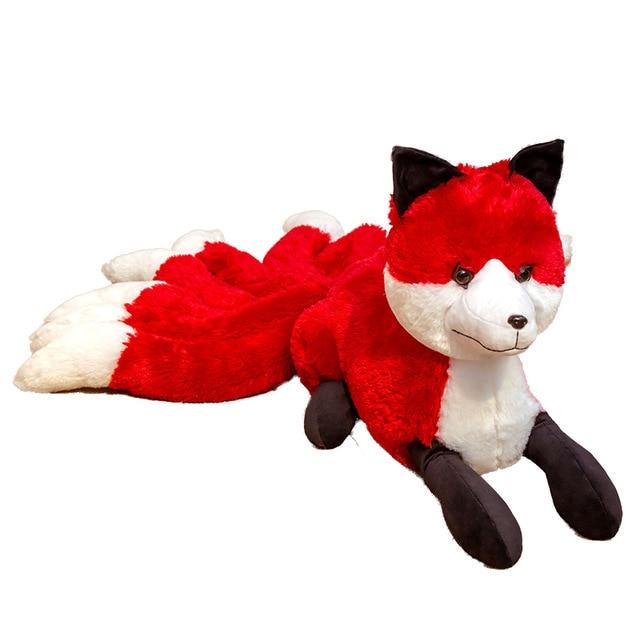 Cute White Red Nine Tails Fox Soft Plush Toy