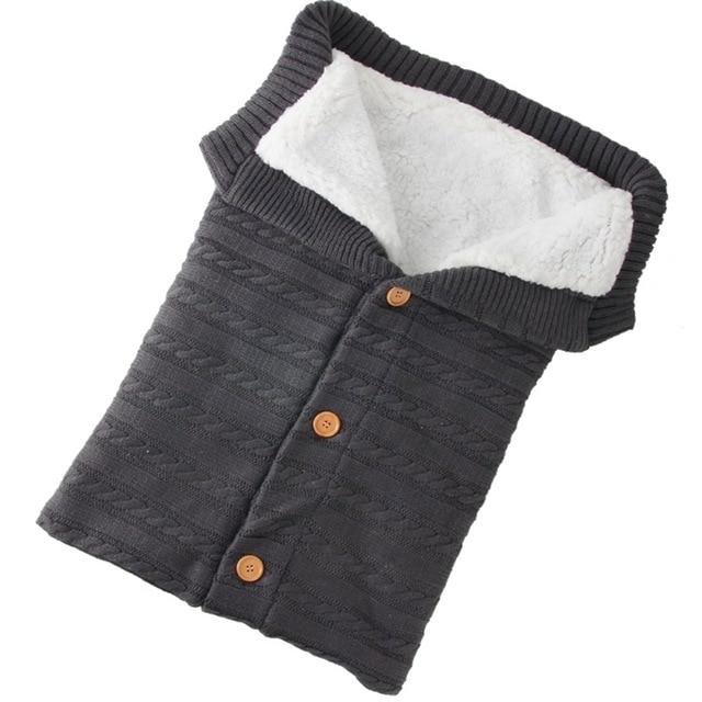 Newborn Baby Warm Knit Swaddle Wrap Stroller